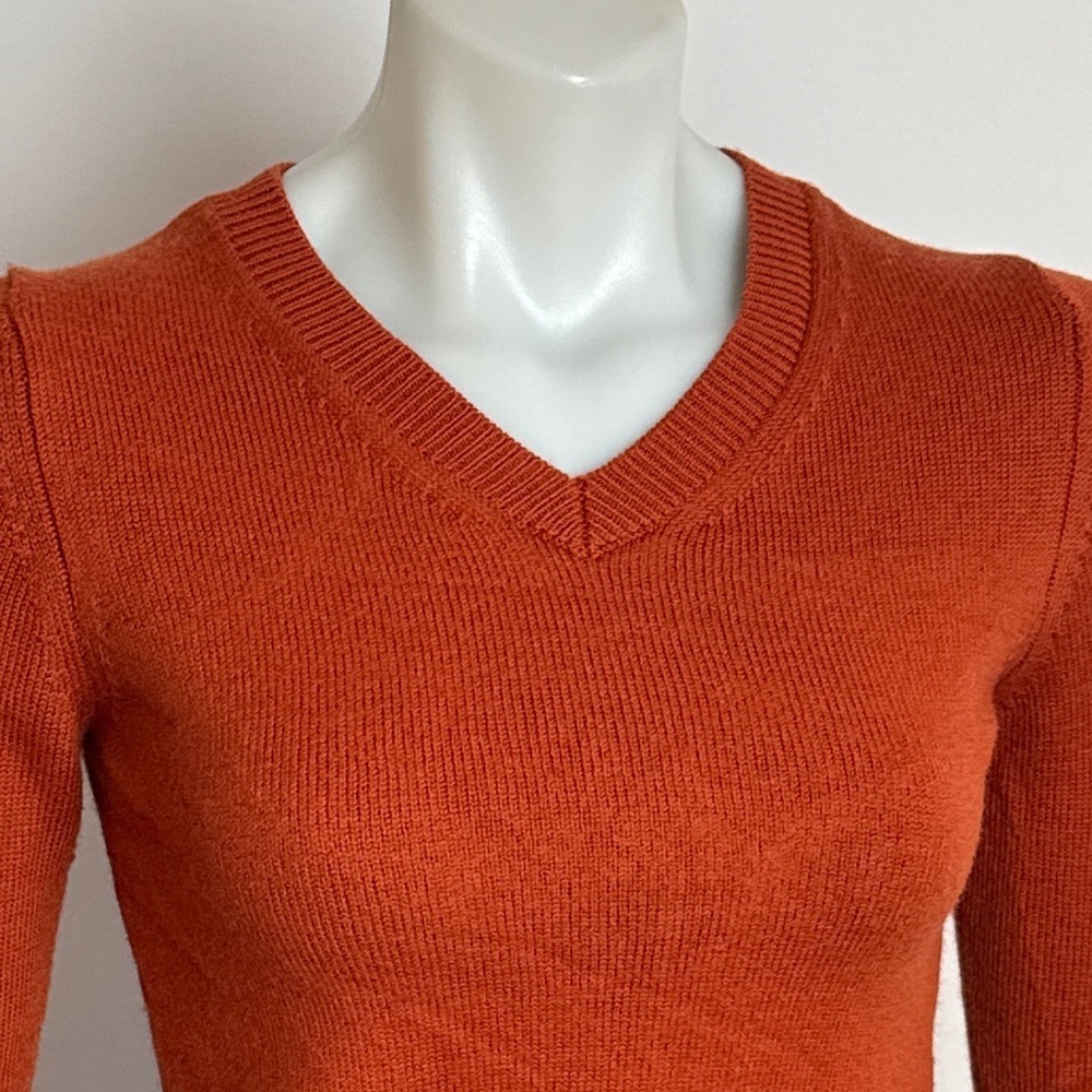 WILFRED FREE (Aritzia) Palomino Sweater, Merino Wool. Copper Red. Small fits XS - Picture 5 of 10